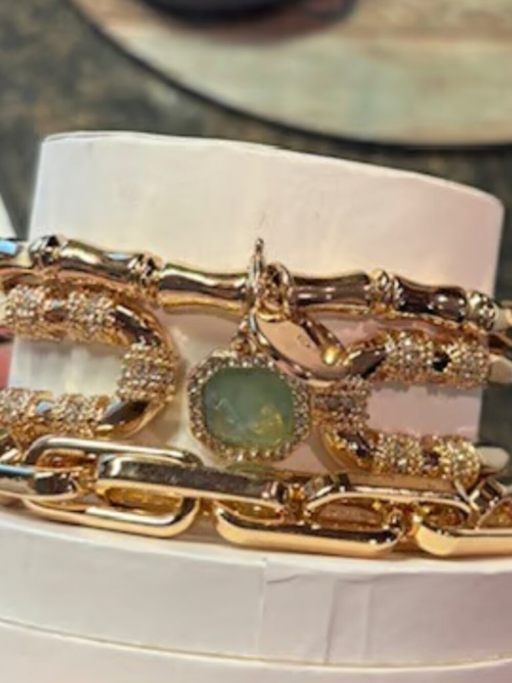 Bomb Party Gold Bracelets